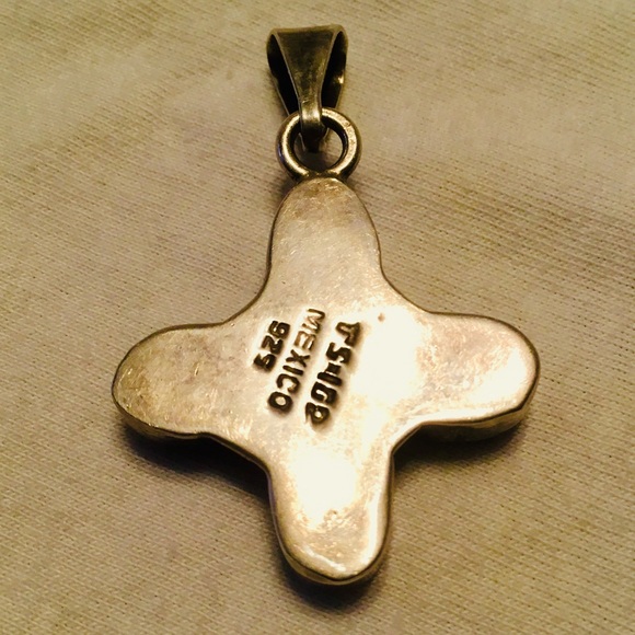 Vintage 60s to 70s hand crafted cross! 925 Silver. - Picture 5 of 8